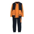 thumbnail image 3 of Athletic Works Toddler Boy’s Fleece Vest, Long Sleeve Top, and Pants, 3-Piece Set, Sizes 12M-5T, 3 of 5