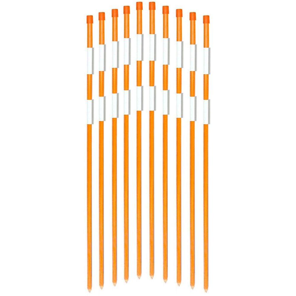 FiberMarker 72Inch Reflective Driveway Markers Driveway Poles for Easy