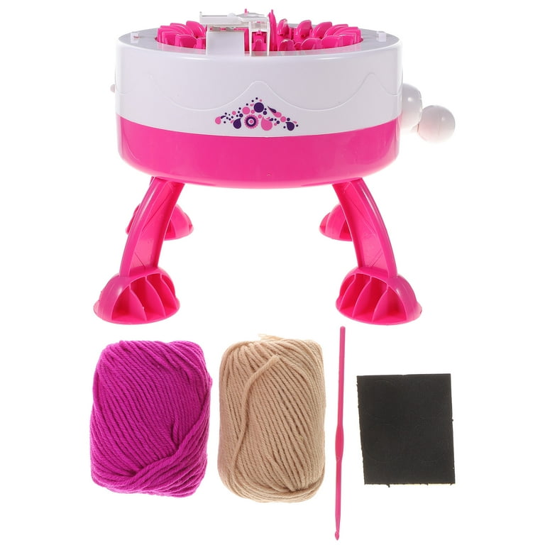 1pc Plastic DIY Knitting Machine With 2pcs Random Color Knitting Yarn, Kids  DIY Knitting Machine