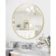 thumbnail image 1 of 36-pulgada round wall mirror con metal frame gold-decorative para bathroom vanity sala de estar entrada foyer, 1 of 7