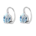 thumbnail image 3 of 925 Sterling Silver Sky Blue Topaz, Diamond Earring, 3 of 3