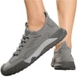 thumbnail image 5 of HTHLVMD Hollow Mesh Hiking Sneakers, Unisex Barefoot Shoes Lightweight Walking Running Sneakers Casual Hiking Tennis Zero Drop Footwear Minimalist Sports Athletics, Gray 9.5, 5 of 6