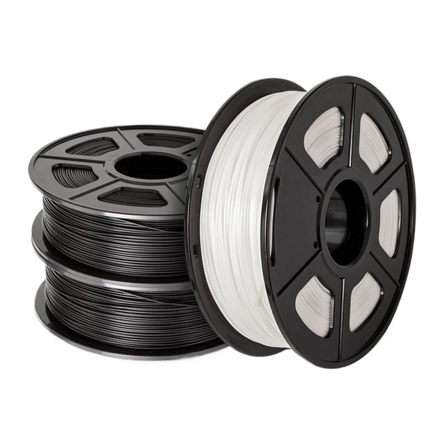 3 Rolls PLA 3D Filament 1KG 1.75mm +/-0.02MM, 3D Printing Filament Neatly Wound Filament Vacuum Packing ,Easy to Use