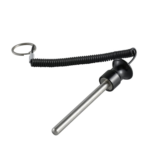 Pasador de apilamiento de pesas con pasador selector de cordón Accesorio para pasadores de carga de pesas Negro 8mmx125mm