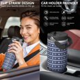thumbnail image 5 of Christmas 30oz Handheld Travel Tumbler with Handle – Double Wall Stainless Steel Insulated Cup, Flip Straw Lid, Leak-Proof & BPA-Free for Hot and Cold Drinks – Durable Coffee & Juice Mug Black, 5 of 7
