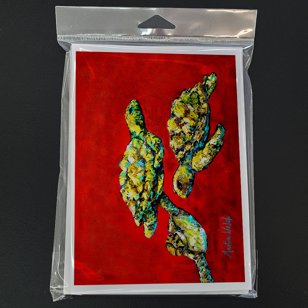 Drifting Home Turtles Greeting Cards Pack of 8 7 in x 5 in