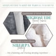thumbnail image 3 of Elegant Comfort Throw Blanket, Reversible Sherpa Flannel, Ultra-Soft, Fuzzy, Plush- All season Lightweight Decorative Throw, 50 x 60 inches, Solid Sherpa Throw, Silver Gray, 3 of 5
