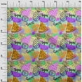thumbnail image 3 of oneOone Polyester Spandex Orange Fabric Tropical Fruits Craft Projects Decor Fabric Printed By The Yard 56 Inch Wide, 3 of 4