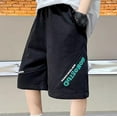 thumbnail image 5 of TEAJOPSUU Boys Summer Shorts Casual Sweat Shorts with Pockets Comfy Graphic Workout Shorts Pants for Kids 6-16Y Black, 5 of 5