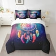 YST Boho Dream Catcher Comforter Set Queen 7 Piece for Girls Boys Teal