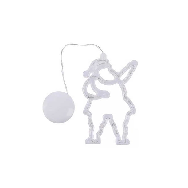 Yuarrent Guirnalda de luces navideñas para decoración, tira de ambientes, lámpara de noche, adorno, diseño de fiesta, accesorios para el hogar, Kits de decoración para fiestas Papá Noel Yuarrent HA070517-02B