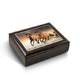 thumbnail image 1 of A Pair Of Competitive Wild Horses Tile Musical Jewelry Box - Hymn European (Ode to Joy9th Symphony), 1 of 2