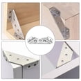 thumbnail image 3 of Conector de esquina universal para muebles de acero inoxidable, conector de fijación en ángulo, marco de soporte triangular para muebles de acero inoxidable (50 unidades), 3 of 5