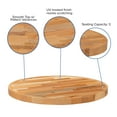 thumbnail image 5 of Emma + Oliver 30" Round Butcher Block Style Table Top - Restaurant Table Top, 5 of 10