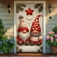 thumbnail image 5 of Eoozwa Christmas Door Cover Decorations 35x71 Inch Merry Christmas Door Covers for Front Door Xmas Banner Decorative Ball Photo Booth Props Backdrop for New Year Holiday House Party Sign Supplies, 5 of 5