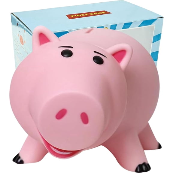 PHOCAS Unbreakable Piggy Bank for Kids- Cute Plastic Coin Bank , Compact Money Saving Jar for Girls & Boys, Perfect Birthday Gift for Toddlers