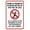 Warning Sign 1, variant on Do Not Cross Warning Sign - 8"x12", Rules Security Metal Decor for Roads, Yards, Garages, Home, Business Perimeters