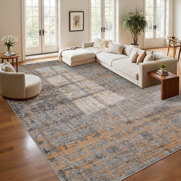 Alfombra de Área Rugxara 229x305 cm Taupe Suave Antideslizante Lavable