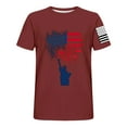 thumbnail image 3 of Oplxuo Men's 4th of July Shirts American Flag Patriotic Shirts Short Sleeve USA Memorial Day Cotton T Shirts, 3 of 5