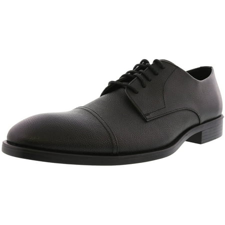 UPC 192675098533 product image for Calvin Klein Men's Conner Small Tumbled Leather Black Ankle-High Oxford - 7.5M | upcitemdb.com