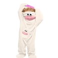 thumbnail image 2 of Family Matching Monster Onesie, Oversized Fleece One Piece Pajamas for Kids, Funny Frog Costume Style Sleepwear with Shoes and Comb, Plush Hooded Loungewear for Home, Halloween and Costume Parties, 2 of 7