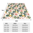 thumbnail image 3 of Sikiie Summer Cactus With Blooming Ultra-Soft Micro flannel Blanket Luxury All Seasons Warm Blanket for Bedding Sofa and Travel (4 sizes)-60"x50", 3 of 7