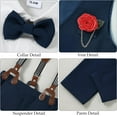 thumbnail image 5 of WESIDOM Toddler Boy Clothes Suit Formal Dress Shirt+Bowtie+Vest+Boutonniere+Suspender Pants Boys Gentleman Outfits Set, 5 of 14