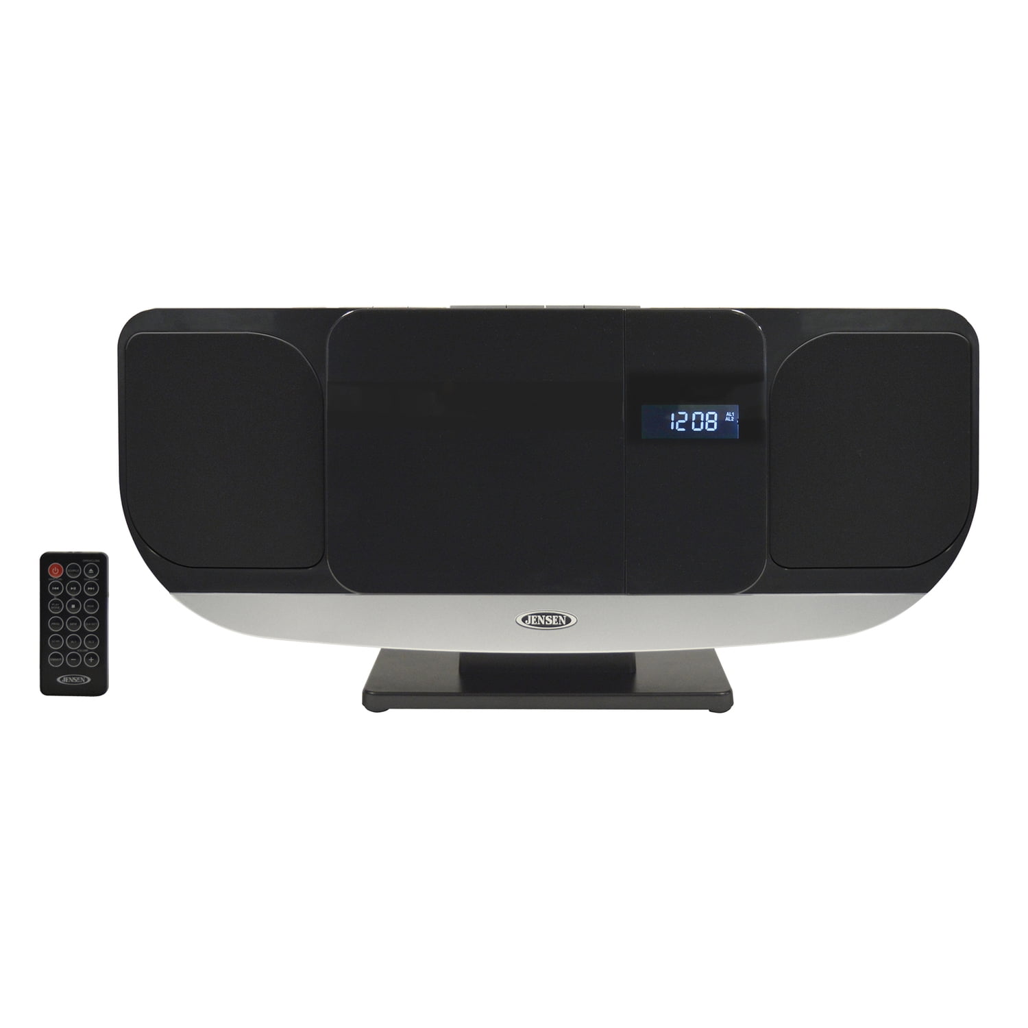 JENSEN Bluetooth Wall-Mountable Music System with CD Player and FM Radio, JBS-215