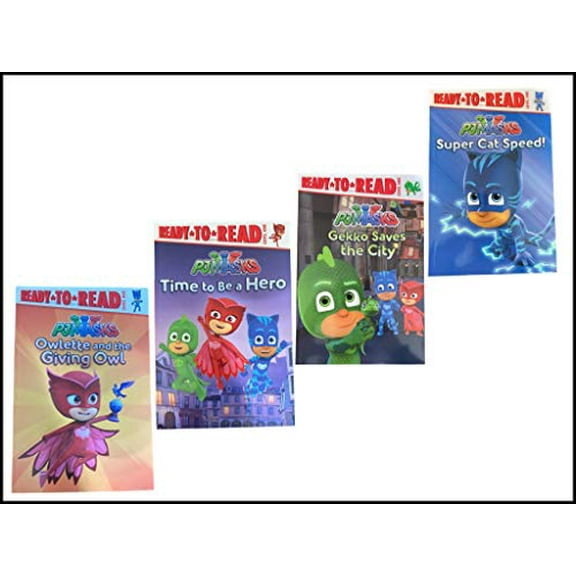 Pre-Owned PJ Masks Ready-to-Read Value Pack (4 Books): Gekko Saves the City, Time to be a Hero, Owlette and the Giving Owl, and Super Cat Speed! Paperback