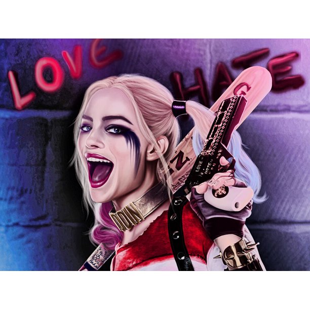 Harley Quinn Suicide Squad V Canvas or Print Wall Art