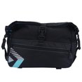 thumbnail image 2 of Mochila de ciclismo duradera para aventuras al aire libre, bolsa para asiento trasero de bicicleta impermeable, color negro y azul claro, 2 of 3