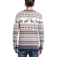 thumbnail image 5 of Chandail de Noël pour Hommes Rudolph Renne Vacances Festif Tricoté Cardigan Mignon Laid, 5 of 5