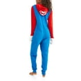 Super Mario Women's Sleepwear Adult Costume Union Suit
