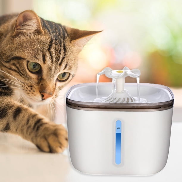 Fuentes de agua para , Fuente de agua para mascotas, Fuentes de agua silenciosas para animales de 2L / 70.5, Fuente de agua para , - Fuente de agua Yinane cuenco para beber
