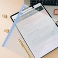 thumbnail image 5 of Masteelf Blue PP File Folders with Sliding Bar for Document Organization and Storage 10pcs, 5 of 7