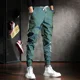 thumbnail image 5 of Pantalones cargo Harem para hombre, pantalones de moda Y2k Hip Hop, senderismo, calle, verano, exterior, los más baratos, pantalones de chándal apilados de algodón, pantalones emo para hombre, 5 of 5