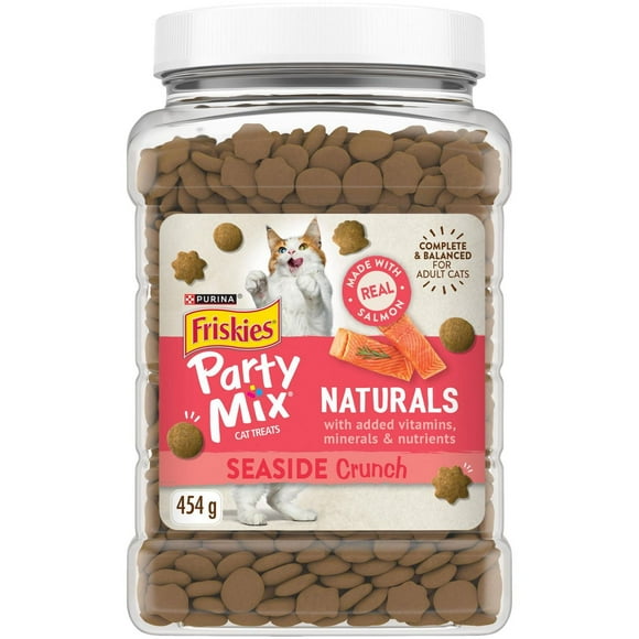 Friskies Party Mix Seaside Crunch, Natural Cat Treats 454g, 454 g