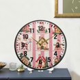 thumbnail image 4 of Yayeee Wall Clock Battery Operated 11.9" Silent Quartz Non-Ticking for Living Room Decor, Green Christmas Houses, 4 of 8