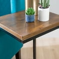 thumbnail image 2 of Powell Malloy Wood and Metal C-Table, 28.5" Tall, Dark Gray/Rich Brown, 2 of 9