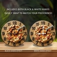 thumbnail image 2 of Roasted Red Pepper Hummus Clock Wall Decor 10-Inch Silent Wooden Wall Clock, Battery Operated (AA Batteries Not Included), Artistic Home Decor, 2 of 7