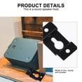 thumbnail image 4 of Miangastore 20pcs Iron Keyhole Speaker Hangers Heavy Duty Shelf Brackets Picture Frame Hooks, 4 of 8