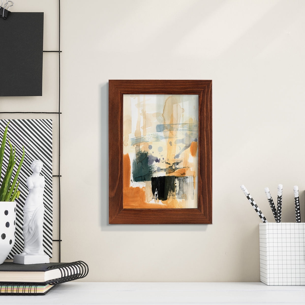 Seria III - Framed Print w/glass - Chestnut