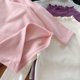 thumbnail image 4 of Blusas y camisas de manga larga con cuello redondo para niños, sudadera deportiva informal de color liso con cuello redondo y manga larga para niñas, top de poliéster, 4 of 5
