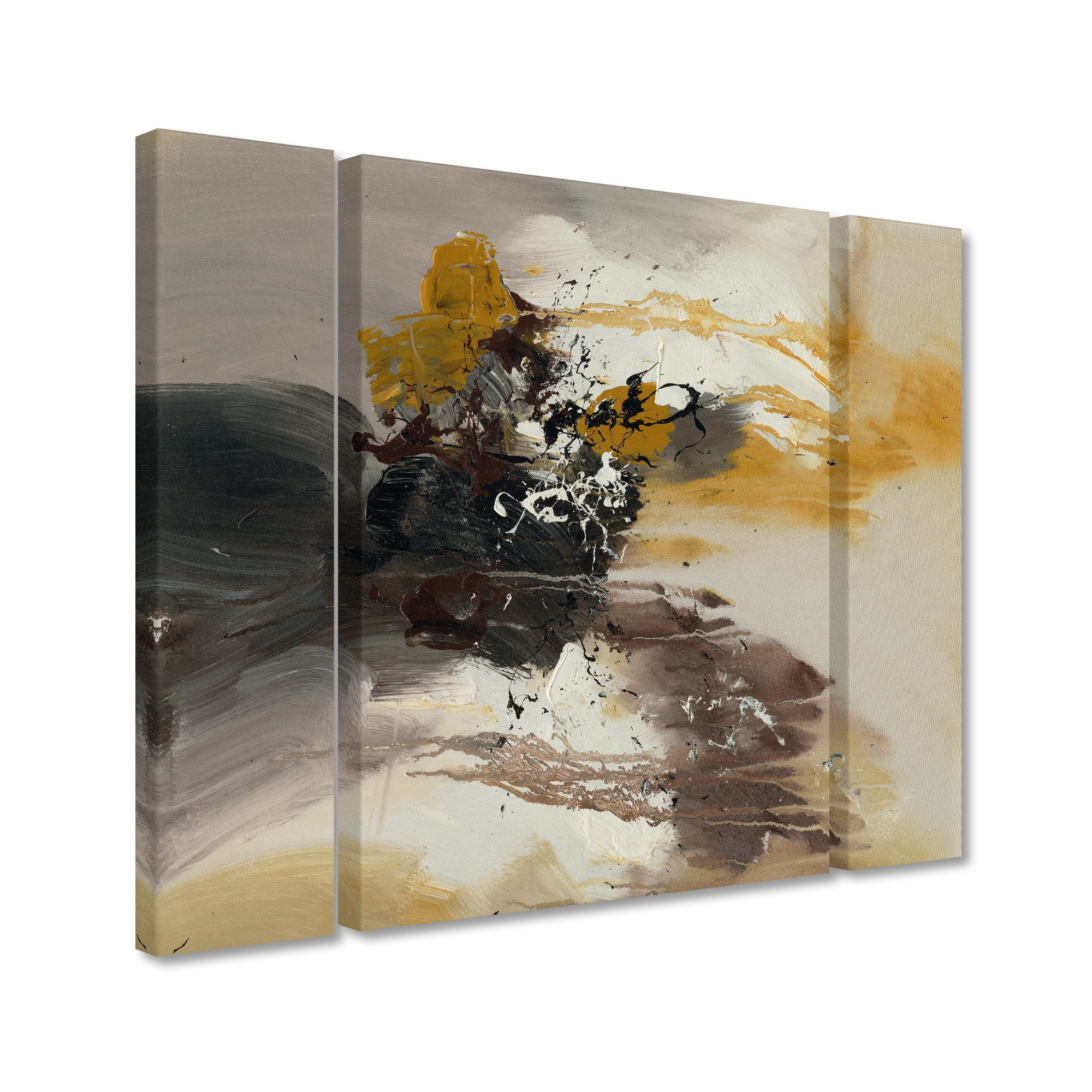 Trademark Fine Art "Abstract II" Canvas Art by Rio Three Panel Set