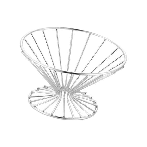 Cesta de metal para aperitivos y patatas fritas para exteriores en vacaciones. Estilo B