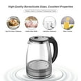 HadinEEon Electric Kettle,1.7L Glass Boiler Electric Tea Kettle with