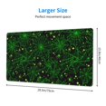 thumbnail image 3 of Kdxio Green Bright Web with Spiders Print Large Gaming Mouse Pad,Non-Slip Base,Water Resist Keyboard Pad for Gamer,Office & Home,29.5 x 15.8 in, 3 of 9