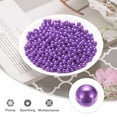 thumbnail image 3 of Uxcell 1000Pcs Perlas de Imitación para Manualidades, Perlas Redondas ABS de 8mm Sin Agujero para Cajas Cosméticas, DIY, Púrpura Profundo, 3 of 5