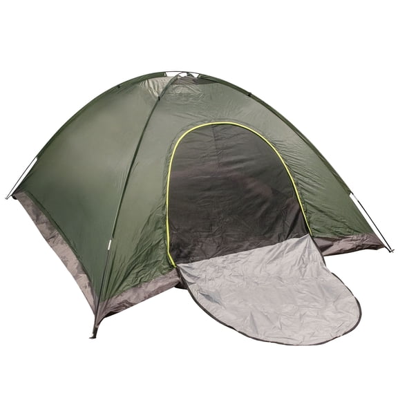 5 to 6 Person Easy Set Up Dome Shape Tent for Outdoor Hiking, Backpacking, Camping and Sightseeing in Hunter Green