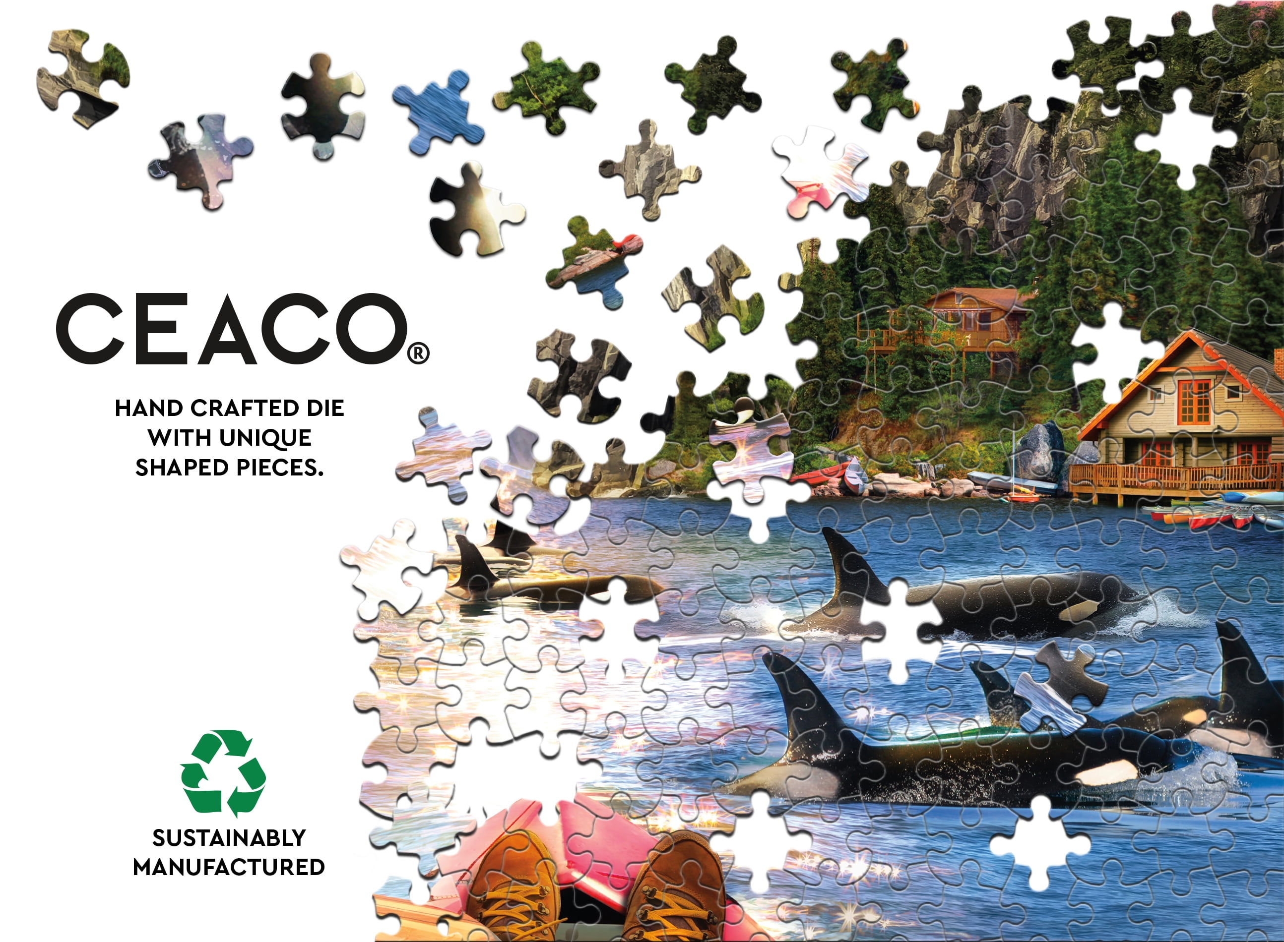 Ceaco 500 Piece Orca Leap (Jason Taylor) Interlocking Jigsaw